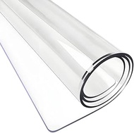 2.0mm Thick,TPU Transparent Desk Mat 24x16 Inch, Non-Toxic & Non-Slip Table Protector for Kids Study