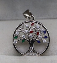 Silver thai Jewelry จี้เงินแท้ต้นไม้แห่งชีวิต ประดับ CZ / Tree of life sterling silver pendant decor