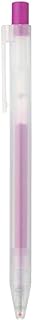 Muji Knock Type Smooth Gel Ink Ballpoint Pen, 0.5mm, Purple