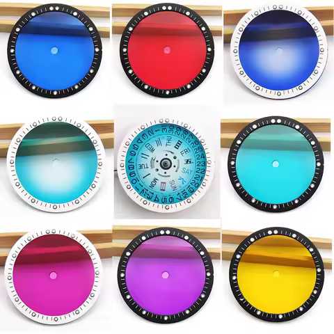 28.5mm diameter luminous dial with transparent surface mechanical watch accessories suitable for N H