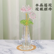 Glass Decorations Decorations Bedroom Crystal Lotus Desk Living Room Lotus Factory Wholesale Home Cr