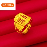 gold 916 original malaysia Abacus Ring
