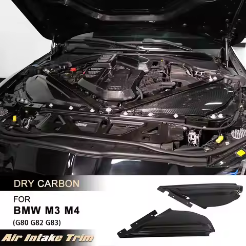 Car Engine Air Intake Triangular Cover Inside Engine Trim for BMW G80 M3 G82 G83 M4 2021-2023 Engine