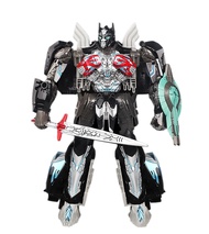 HXUYTL The Last Knight DLX Optimus Prime 8.3 Inch Scale Zinc Alloy Leader Class Deluxe Movie Edition