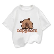 New Capibara Cartoons Funny 90s Capybara Tshirt Kids Children T-Shirt Clothes Kid Girl Boy T Shirt B