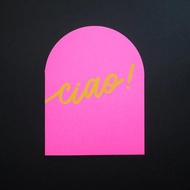 燙金賀卡 - Ciao !