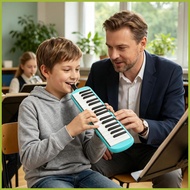 32 Keys Melodica 32-Key Beginner Keyboard Percussion with Soft Long Tube Music Instruments for Adult