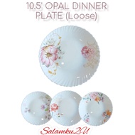 10.5' Opal Dinner Plate Tableware Round Plate Pinggan Makan Bercorak