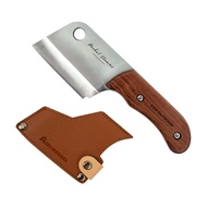 KZM OUTDOOR 質感木柄隨身料理刀 K21T3K09 21 x 9cm(刀 9 x 6cm/刀柄10.5 x 3cm) 250g 1支