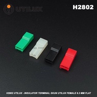 H2802 Utilux - Terminal Insulator Utilux Female 6.3 mm FlatSkun Terminal Block
