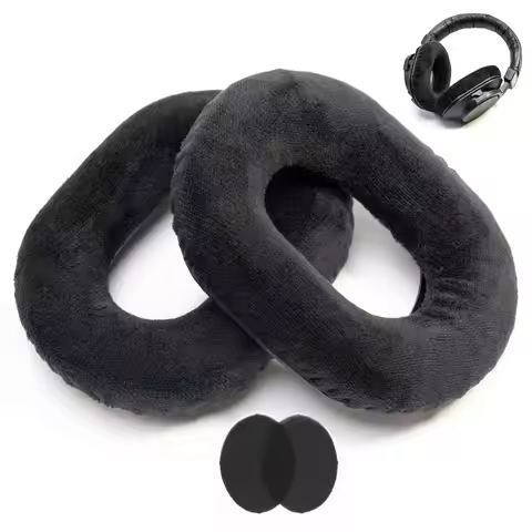 Soft Black Velvet Ear Pads Foam Cushion For BeyerDynamic DT250 252 280 EDT 250V EDT 250S, Sony MDR-7