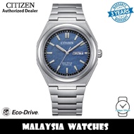 (100% Original) Citizen AW0130-85L Zenshin Eco Drive Sapphire Crystal Glass Super Titanium Case & St