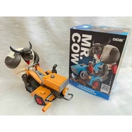 Big, beautiful plastic buffalo light music toy, DJ cat