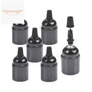 6-Pack Bakelite Lamp Holder E26/ E27 Light Socket Vintage Bulb Socket ES Screw Lampholder for Ceilin