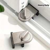 1/4 Heavy-Duty Aluminum Sliding Door And Window Security Locks, Enhanced Anti-Theft Design, Compact 