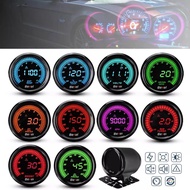 2" 52mm Universal Car Auto LED Gauge Water Oil Temp/Pres Volt Tacho Boost PSI/BAR AFR EGT Gauge Digi