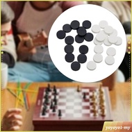 [YoyoyocfMY] 30 Pieces Game Chess Pieces Only Roundness Practical Backgammon Chess Pieces
