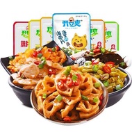 開口爽酸豆角海帶萵筍滷蓮藕蘿蔔乾開胃下飯菜小包裝鹹菜即食零食