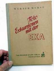 【三葉蟲賣場】華麗的左手 EXAKTA EXA  德文使用手冊 硬皮彩色精裝 共一百多頁 1956 年出版