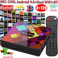 jungletech กล่องทีวี TV BOX HK1 Cool Android 9.0 ทีวี 4K รองรับเมาส์และคีย์บอร์ดผ่าน USB ระบบไฟล์ HD