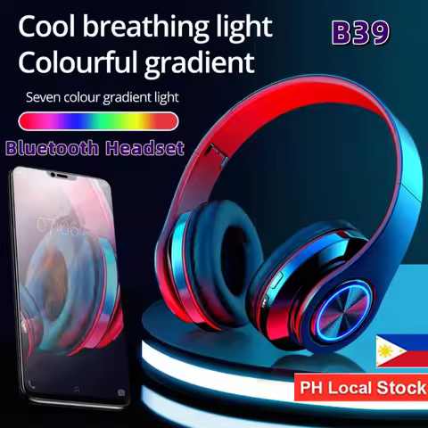 B39 Pro Max Bluetooth Headphones Wireless Headsets Gaming Music Stereo Earphones Support TF-card For