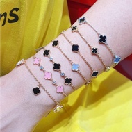 [terbaruu gelang fashion vc hitam pink model variasi serut emas muda