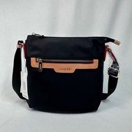 Bonnie 包包 專櫃品牌 2923 防潑水尼龍＋歐洲植鞣牛皮 斜背包