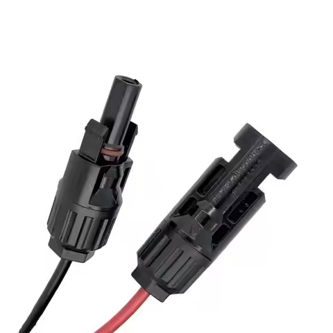 D7YC Solar Panel Connectors to 5.5mmx2.1mm Adapter Extension Cable 16AWG Adapter