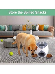 自動發球器狗玩具,中型犬互動網球發射器機器,互動訓練智能餵食器