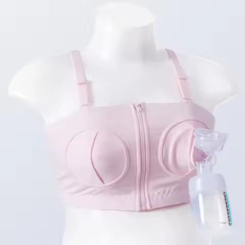 Hands Free Pumping Bra Adjustable Maternity Nursing Summer Thin Breastfeeding Bra for Wearable Breas
