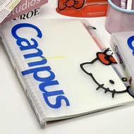Kawaii Hello Kitty Notebooks Anime Sanrios Loose-leaf Book B5 Kuromi Folder Melody Notepad Student O