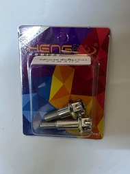 สลักมือเบรคYamaha(Mio/Fino) หัวเฟืองGS1/สีเงิน งานสเตนเลส By Heng Screw