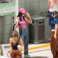 [yuksok] Diorama People Figure Miniature People /64 Scale Diorama Model Tiny People Model Resin Deco