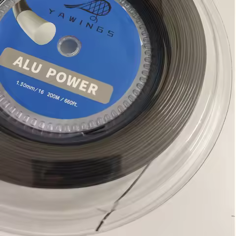 Luxilon QUALITY Big Banger Alu Power 1.30MM Tennis String Reel-Black Color