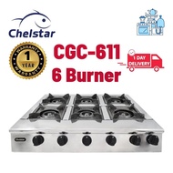 Chelstar Commercial Gas Stove 6 Burner CGC-611