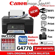 Online Redeem Touch”N Go RM50  ORIGINAL Canon PIXMA G4770 Printer Refillable Ink Tank Wireless All-I