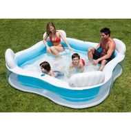 ORIGINAL INTEX Swimming Pool with Seat Intex Rectangular Pool Kids Pool Kids Swimming Pool Kolam Ren