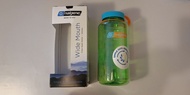 (全新)Nalgene 闊口水樽，綠色樽身。1000ml