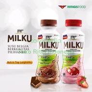 Susu UHT Milku 200ml|Milku Cokelat|Milku Strawberry|Susu Botol Milku