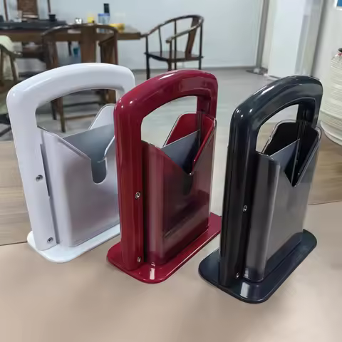 Manual Toast Bread Slicer Bagel Cutter with Safety Shield and Safe Grip Bagel Holder Cut Large Small