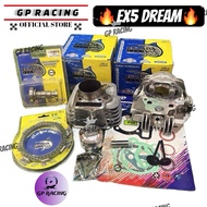 Combo Ex5 Dream Wave100 Racing Block Spec 53mm 54mm Siap Head Racing with camshaft, Clutch disc and 