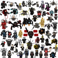 Skibidi Toilet Action Figure Spider Speaker Man Gman Spider Monitors People Building Block Collectio