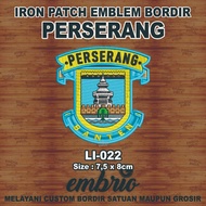 Li-022 PESERANG Serang FC Patch Embroidered logo jersey Ligina Liga indonesia - 7,5x8cm - Embrio Pat