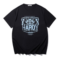 Fashion Men Plus Size Cotton Printed T Shirt Black Short Sleeve Tees T-Shirts for Men Oversized 8XL 