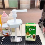 PLASTIC BOTTLE FOR SPECIAL MILK BOX 1600ML PUMPS 10CC 1 TIME