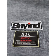 KTC RACING WARNING SHOCK STICKER