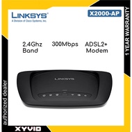 Cisco Linksys X2000-AP Wireless-N Router with ADSL2+ Modem