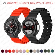 Buckle Silicone Band with For Huami Amazfit T-Rex 2 / T-Rex / T-Rex Pro Soft Silicone Bracelet band cover