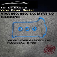 PERODUA VIVA 660, 850, 1.0, MYVI 1.0 (SILICONE) VALVE COVER GASKET SET + PLUG SEAL 11213-B2030