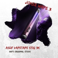 100% ORIGINAL ASDF VAPETAPE STIQ 3000 / 3K PUFF UP TO 10 CHOOSE FLOUR FLAVOR | WHAET FLOUR FULL LINE
